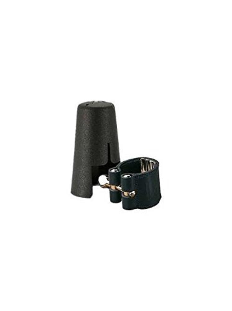 Vandoren LC29P Leather Ligature and Plastic Cap for Baritone Saxophone with 3 Interchangeable Pressure Plates