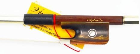 Pernambuco Stick Cello Bow 4/4 Size 340C VINGOBOW Concert Level Red Ox Horn Frog Great Bounce Unbleached Real Horse Hair Warm Tone