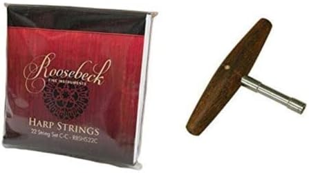 Roosebeck 19-String Pixie Harp w/Full Chelby Levers - Book & Extra Strings