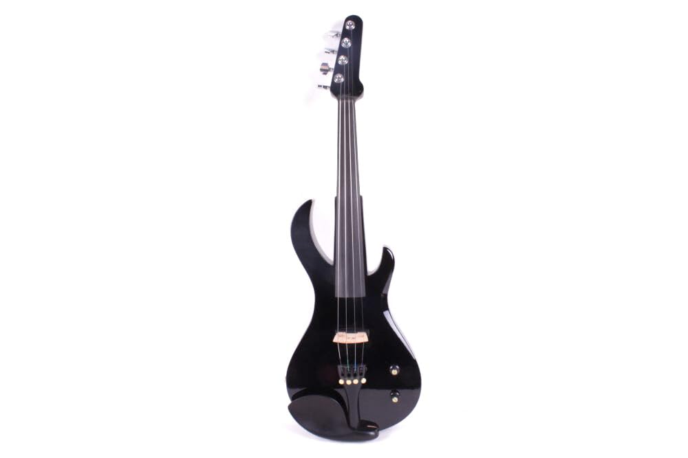 Vetimobato 16 Inch Electric Viola Set Full Size 5-String Solid Wood Practice Viola Kit with Ebony Fingerboard Include Hard Case Brazilwood Bow AUX Cable for Beginners & Adults (5 String Viola Bown)
