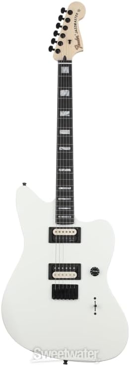 Fender Jim Roott V4 Jazzmaster Electric Guitar, Arctic White, Ebony Fingerboard