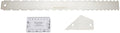 Guitar Neck Notched Straight Edge Ruler Set for Fret Leveling and String Action Gauge Stainless Steel Tool Kit for Electric Guitar Maintenance and Setup