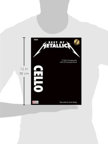 Metallica - Best of Metallica for Cello Sheet Music Songbook | 12 Solo Arrangements for Cello with Online Audio Backing Tracks | Instrumental Play-Along Collection for Rock and Heavy Metal Fans