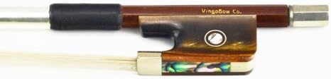 Pernambuco Stick Cello Bow 4/4 Size 340C VINGOBOW Concert Level Red Ox Horn Frog Great Bounce Unbleached Real Horse Hair Warm Tone