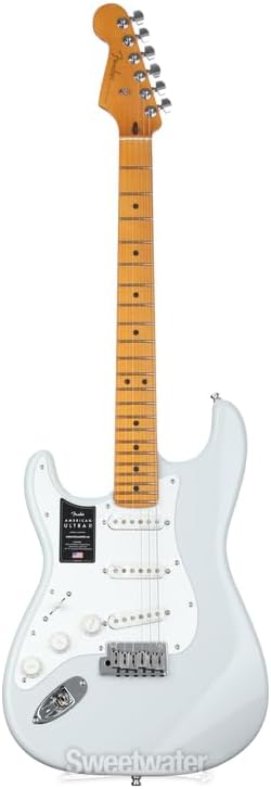 Fender American Ultra II Stratocaster Left-Hand with Maple Fingerboard - Avalanche | Left-Hand American Ultra Ii Strat, Quartersawn Maple Neck and Fingerboard, Ultra Ii Noiseless Pickups, 2-Point Tremolo