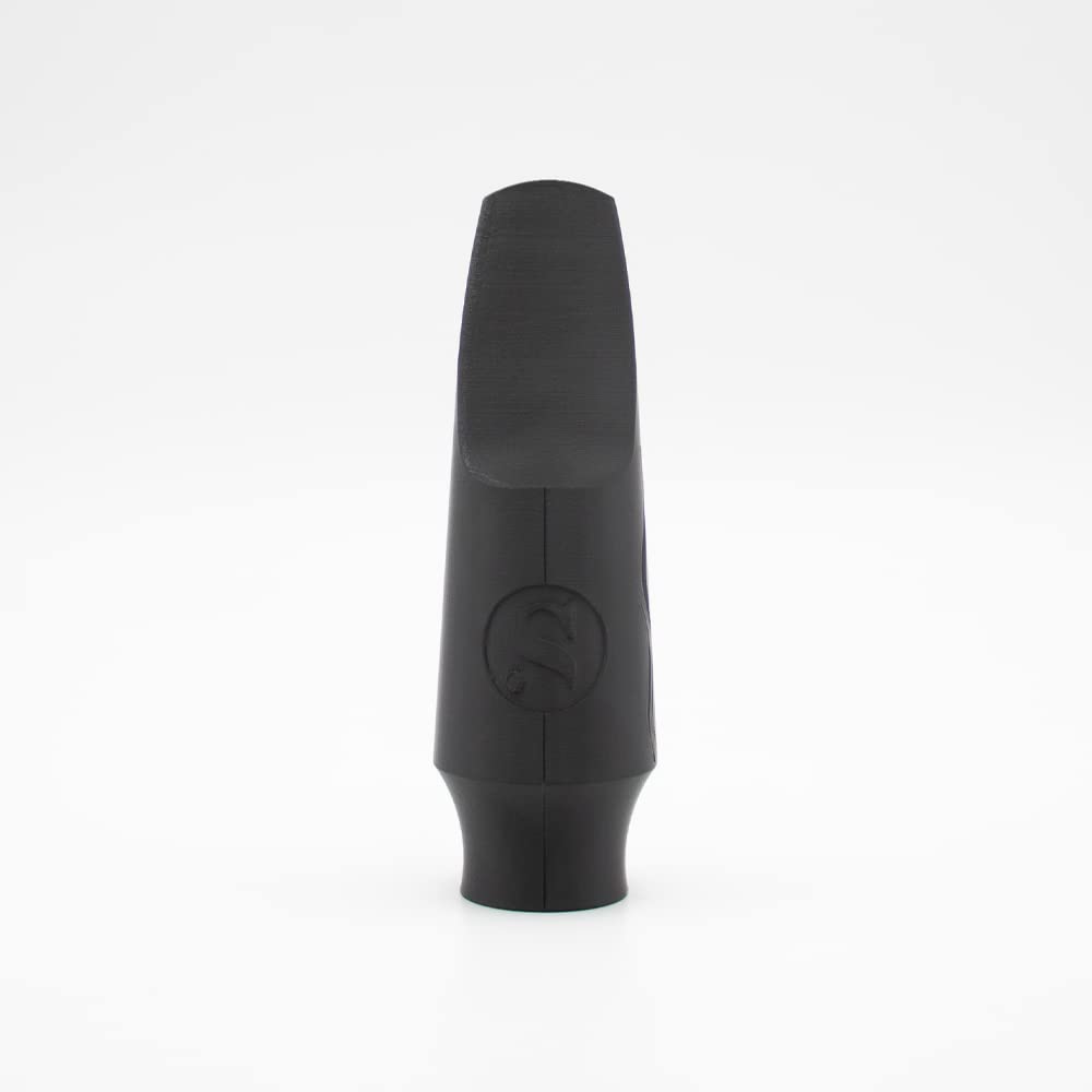 Syos Tenor Saxophone Mouthpiece Smoky Model, 8 Tip Opening, Anthracite Gray - Warm Dark Sound, Wide Full Tone, Low Rollover Baffle, Easy Response, Perfect for Jazz & Soul, Made in France
