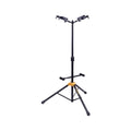 Hercules Stands GS422B PLUS Dual Guitar Stand with Auto Grip System and Foldable Yoke | Dual Stand with Auto Grip Yokes That Lock, Fits Necks 40-52 Mm, Folding Backrests, Height Clutch