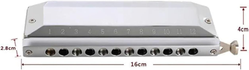 Chromatic Harmonica 12 Holes/48 Tones Professional Wind Musical Instrument Adult Student Mouth Organ Harmonica Professional