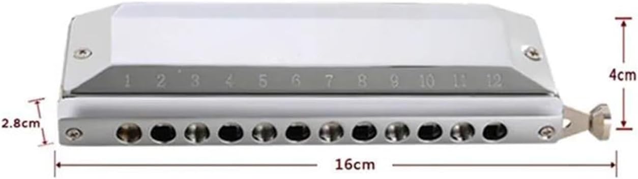 Chromatic Harmonica 12 Holes/48 Tones Professional Wind Musical Instrument Adult Student Mouth Organ Harmonica Professional