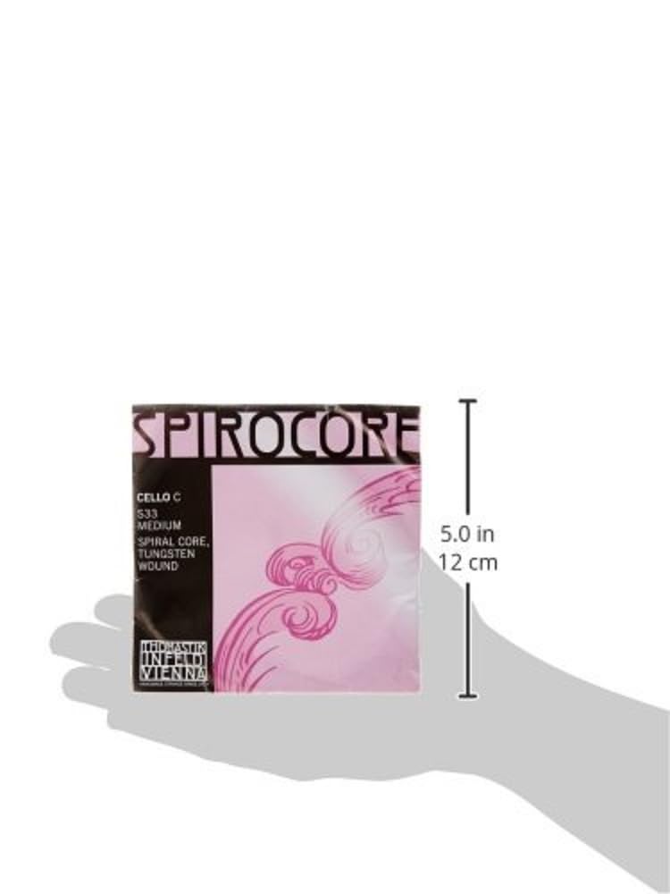 Thomastik-Infeld Spirocore Cello G&C Twin Set - Medium Tension - S3233 - Spiral Steel Core, Tungsten Wound - Powerful & Focused Tone, Deeply Resonant, Reference Standard