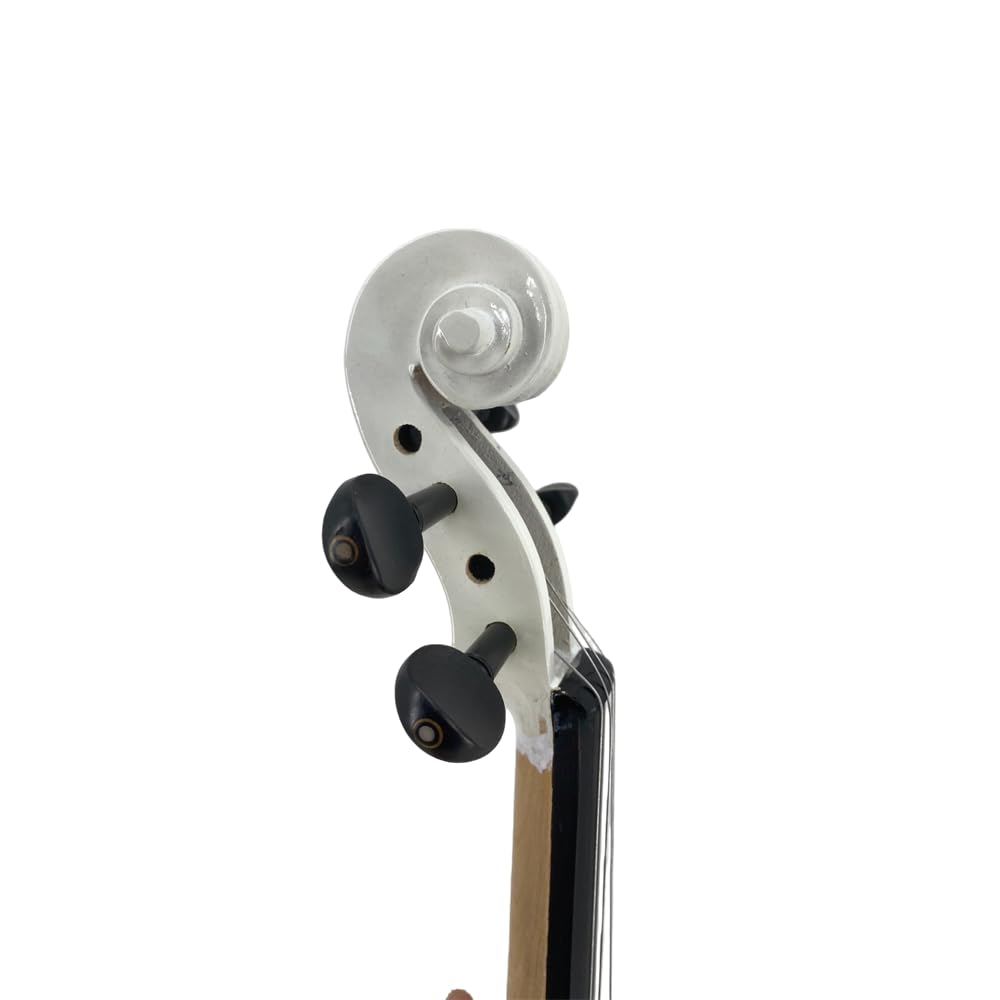 4/4 Full Size Electric Violin – Silent Electric Violin with Headphone Jack, Ebony Fittings – Includes Case, Bow, – Ideal for Practice & Performance (Black)