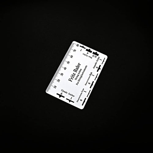 Alnicov Guitar String Action Gauge Ruler String Pitch Ruler Card Luthier Tool for String Instruments