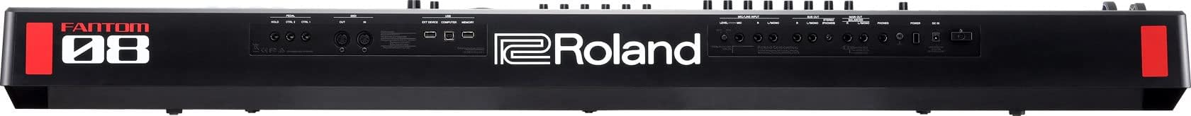 Roland Fantom 8 EX 88-Key Workstation Keyboard Synthesizer Bundle with Adjustable Stand, Sustain Pedal, Online Piano Lessons, Instructional DVD, and Austin Bazaar Polishing Cloth