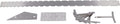 Jiawu Guitar Measuring Tool Set Silver Neck Arc Chord Leveling Ruler Gauge Kit for Luthier, Stainless Steel Fret Rocker String Action Gauge Nut Saddle Height Measurement, 13-Piece (Silver)