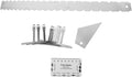 PRETYZOOM Guitar String Action Gauge Ruler Radius Gauge Set Multifunctional Luthier Tool for Electric Guitar String Height and Fret Gap Measurement for Bass