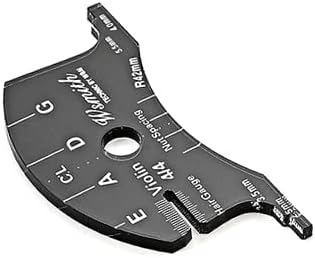 Alnicov Violin Bridges Repair Reference Tool Fingerboard Scraper Making Template Tool 4/4 Black