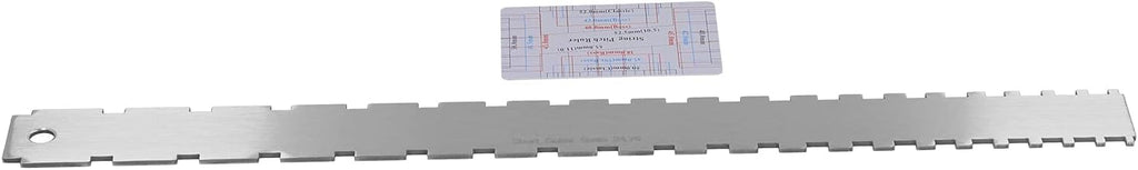 WALFRONT Guitar String Action Gauge, High Strength Stainless Steel, Accurate Neck Ruler Measuring Tool for Electric Acoustic Guitars, for Musicians