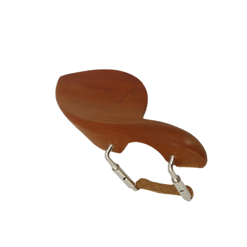 Violin Chinrest 4/4 Full size wood Chin Rest Clamp Fiddle Violin Standard Bracket, Hypoallergenic Wood Rest,Surface Smooth (black2)