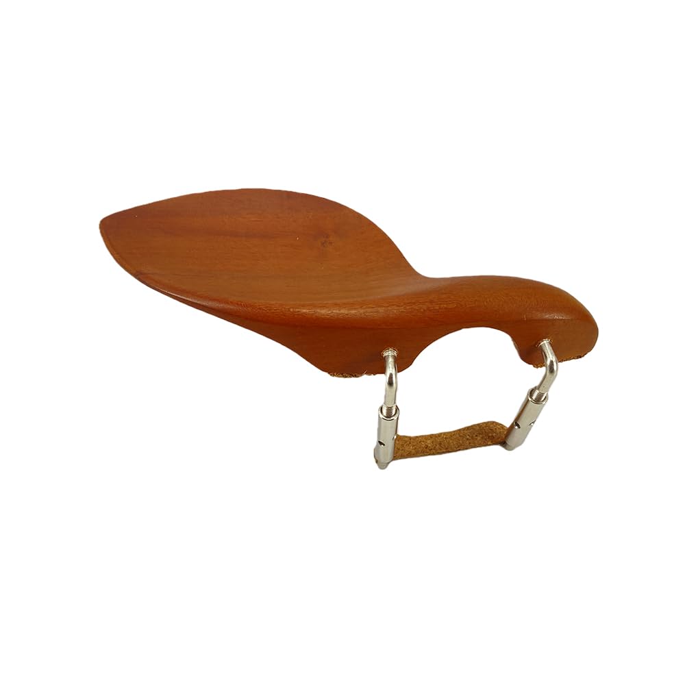 Violin Chinrest 4/4 Full size wood Chin Rest Clamp Fiddle Violin Standard Bracket, Hypoallergenic Wood Rest,Surface Smooth (black2)