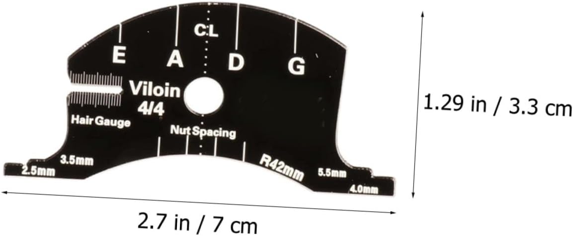 BESTonZON Violin Multifunctional Measuring Ruler Accurate Violin Bridge Tool Easy to Use Accessory