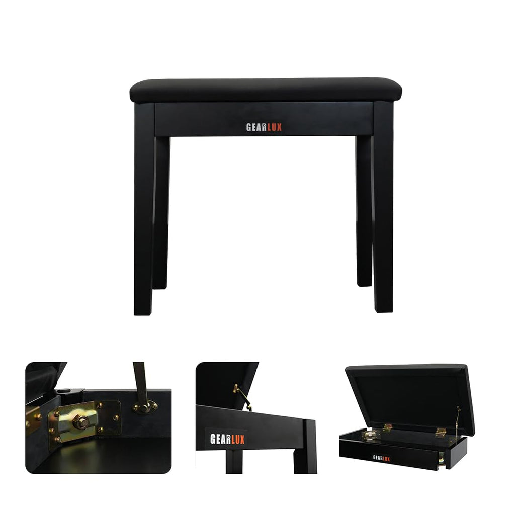 Casio PX-770 Privia Digital Piano - Black Bundle with Furniture Bench, Headphones, Instructional Book, Online Lessons, Instructional DVD, and Austin Bazaar Polishing Cloth