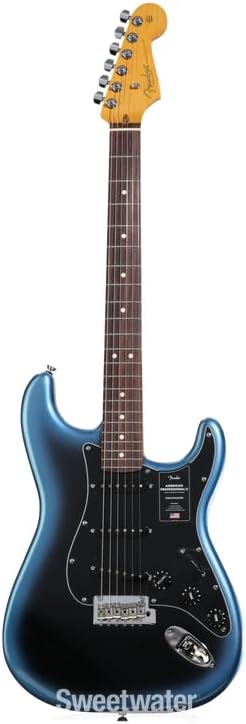 Fender American Professional II Stratocaster - Dark Night with Rosewood Fingerboard | Alder Body, Deep C Maple Neck, Rosewood Fingerboard, V-Mod Ii Single-Coil Pickups, 2-Point Tremolo