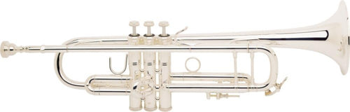 Bach 180S37 Stradivarius Series Bb Trumpet Silver Yellow Brass Bell 1st and 3rd Trigger