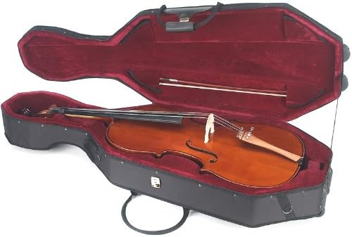 Cecilio CCO-300 Solid Wood Cello with Hard & Soft Case, Stand, Bow, Rosin, Bridge and Extra Set of Strings, Size 4/4 (Full Size)