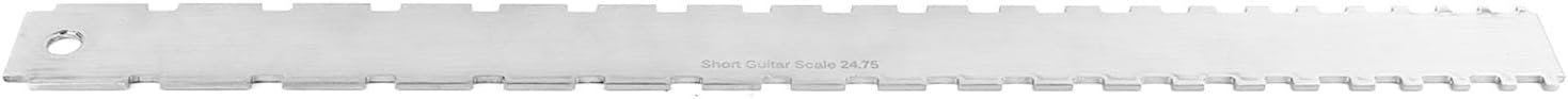 Guitar Ruler Set, Guitar Cleaning Care Products, Stainless Steel High Accuracy Guitar Neck Notched Straight Edge String Action Gauge Ruler Set