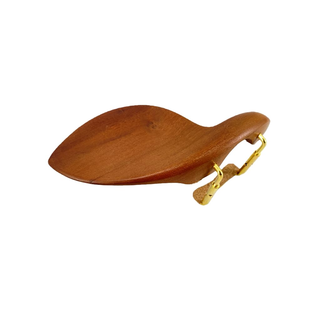 Violin Chinrest 4/4 Full size wood Chin Rest Clamp Fiddle Violin Standard Bracket, Hypoallergenic Wood Rest,Surface Smooth (black2)