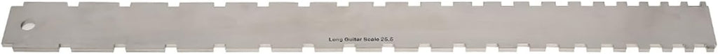 Guitar Ruler String Action Height Gauge Set for Guitar Players, Made of Stainless SteelNatural Colors, 2 Pcs Lightweight and Portable Tools