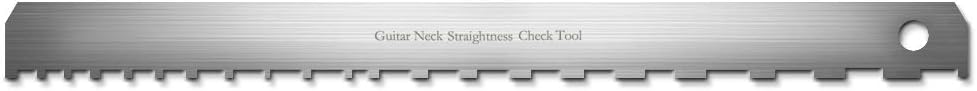 Guitar Neck Notched Straight Edge Luthiers Tool, String Action Gauge Ruler