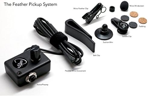 The Feather Mando-Cello Mandolin Pickup with Flexible Micro-Gooseneck by Myers Pickups