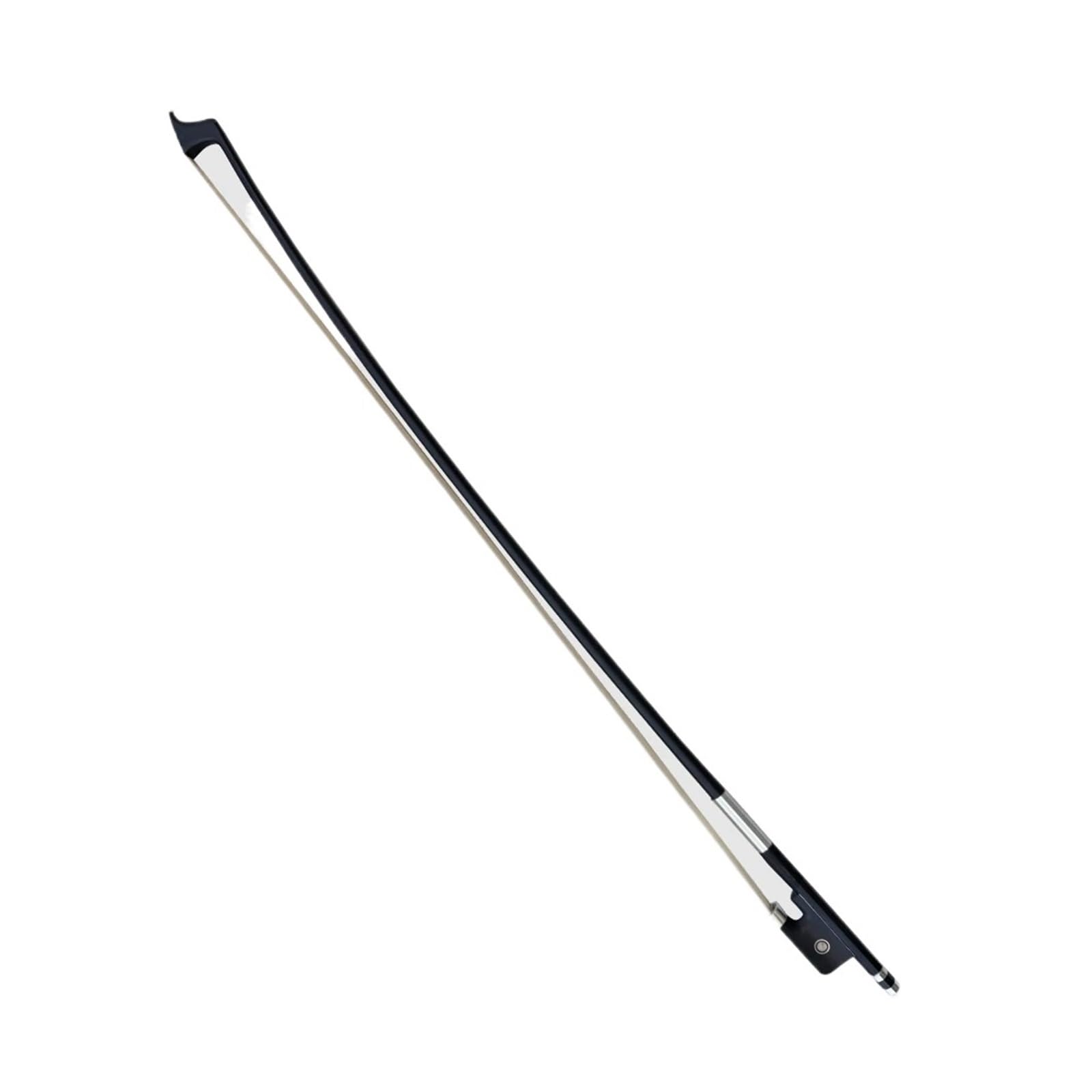 1PCS Advanced Strong Black Carbon Fiber Cello Bow White Horse Hair Fit 4/4 3/4 1/2 1/4 Cello Electric Cello Parts Accessories(1-2Cello Bow)