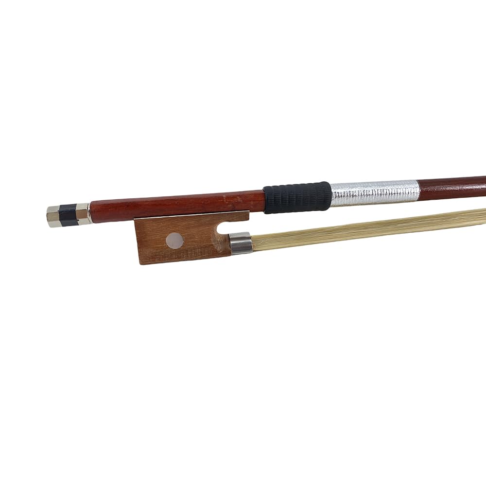 Vetimobato Electric Violin 4/4 Full Size Solid Wood Silent Violin Set for Adults Beginner Practice Electric Fiddle with Ebony Fittings Hard Case & Bow(4 String White)