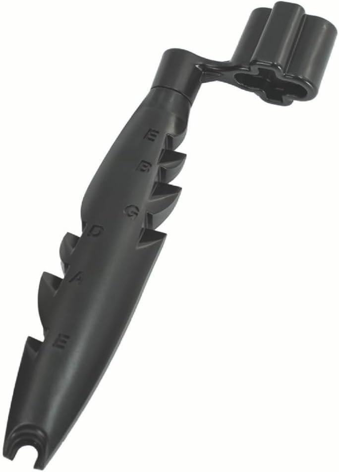 The Cuda Winder - Revolutionary Guitar String Length Gauge and String Winder (Slate Grey) | Quickly change guitar strings with a built-in length gauge and winder for faster, smoother, and consistent restringing.