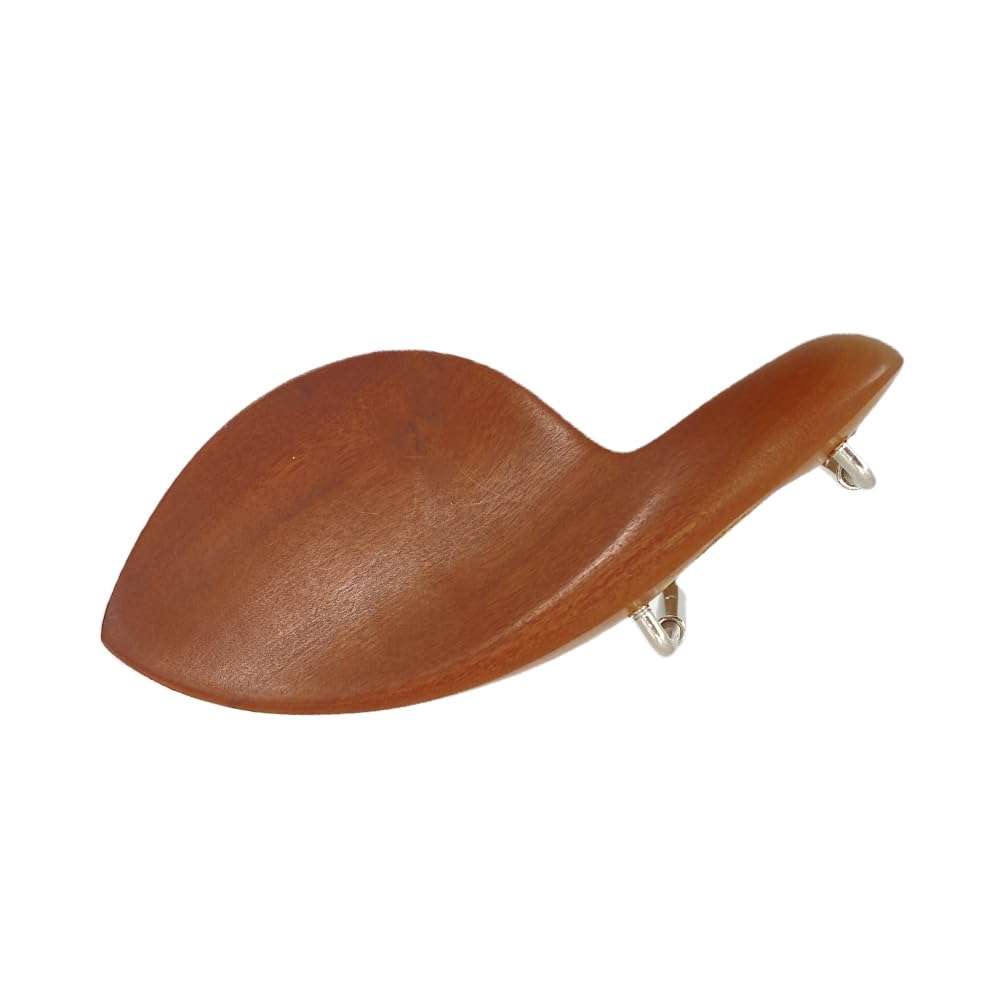 Violin Chinrest 4/4 Full size wood Chin Rest Clamp Fiddle Violin Standard Bracket, Hypoallergenic Wood Rest,Surface Smooth (black2)
