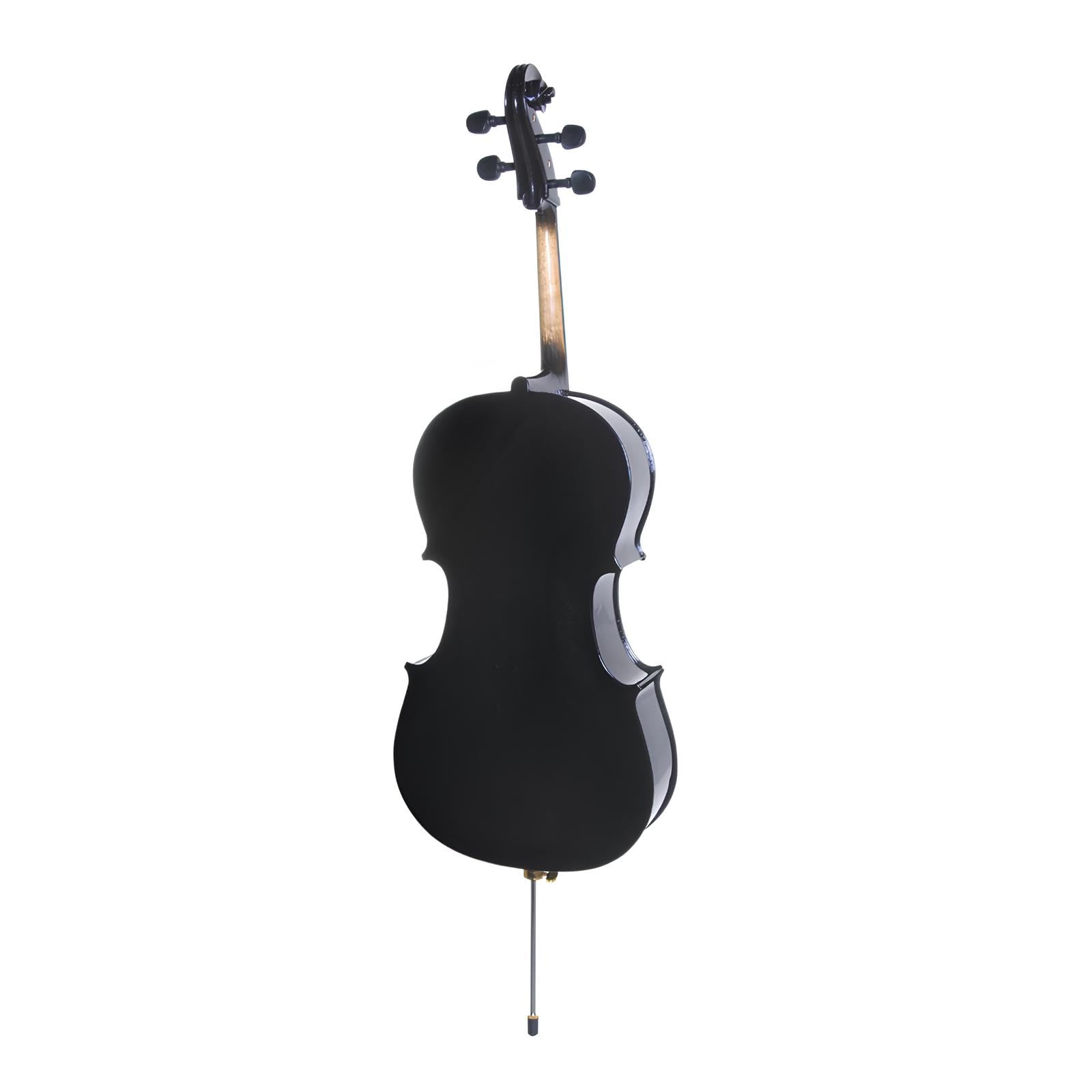 Cecilio 4/4 Full Size Cello, Beginner Cello 4/4, Acoustic Cello Set with Portable Bag, Bow, Rosin, Stand, String Musical Instruments for School Orchestras, Performances