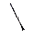 Professional Ebony Clarinet Bb17 Key Silver Copper Woodwind Instrument Clarinet Instrument(2)
