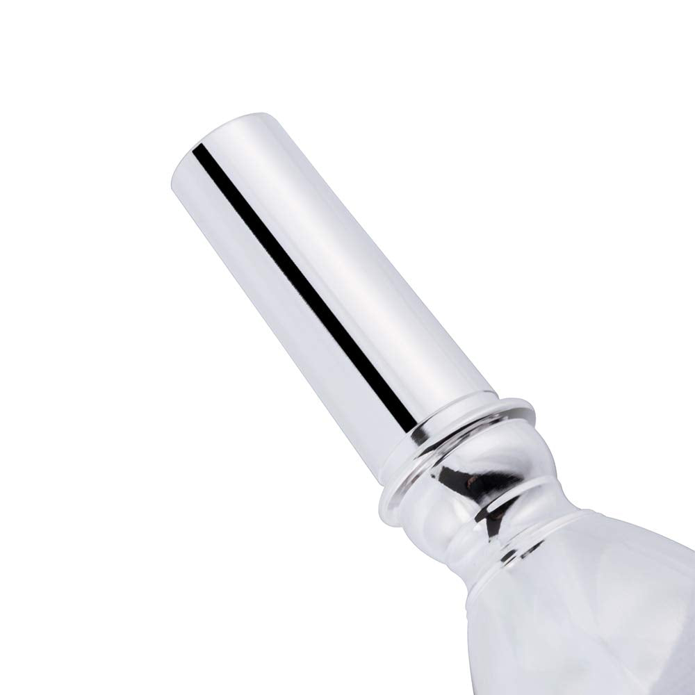 EASTROCK Trombone Mouthpiece,Silver Plated Trombone Mouthpiece Large Shank 4AL, Trombone Instrument Accessories Vacuum Packed