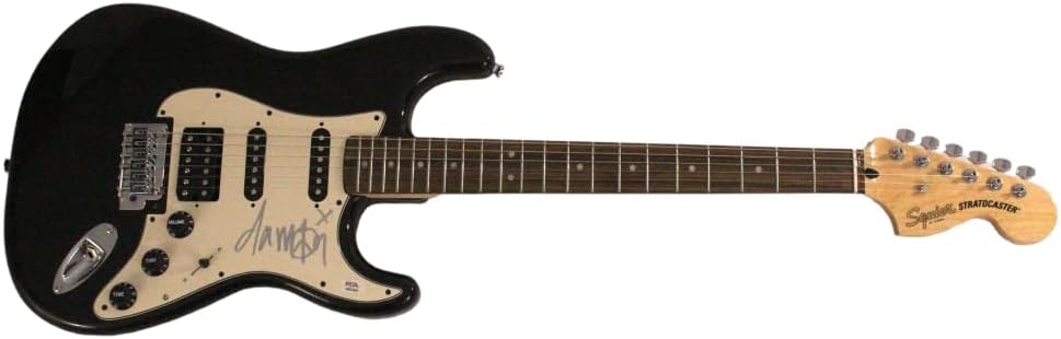 Damon Albarn Signed Autograph Full Size Double Humbucker Style Electric Guitar A with PSA/DNA Authentication PSA COA - The Gorillaz frontman - Demon Days Plastic Beach The Fall Humanz The Now Now Song Machine, Season One: Strange Timez Cracker Island