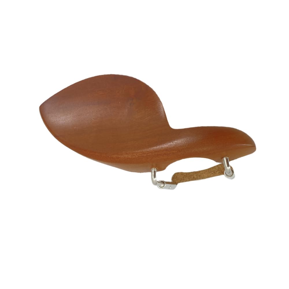 Violin Chinrest 4/4 Full size wood Chin Rest Clamp Fiddle Violin Standard Bracket, Hypoallergenic Wood Rest,Surface Smooth (black2)