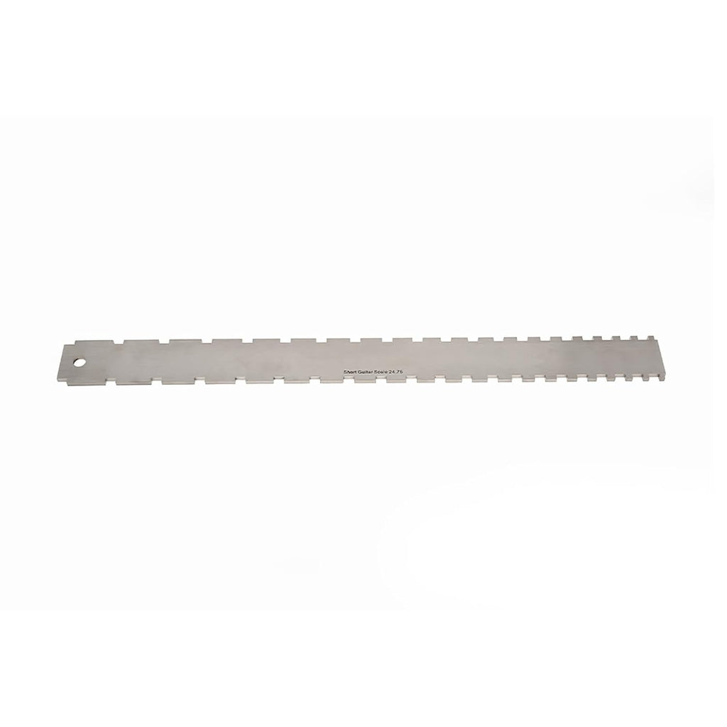 Guitar Neck Notched Straight Edge Ruler and String Action Height Gauge Set, Stainless Steel Fretboard Leveling Tool with Dual Scale for Fender 25.5" and 24.75", for Guitar S