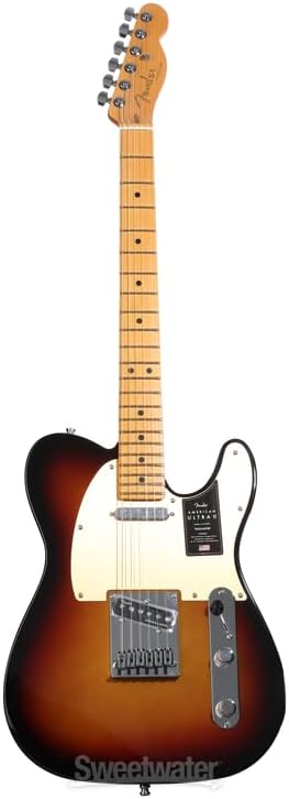 Fender American Ultra II Telecaster Electric Guitar - Ultraburst with Maple Fingerboard | Select Alder Body, Modern D Quartersawn Maple Neck, 10-14 Compound-Radius Maple Fingerboard, Ultra Ii Noiseless Pickups