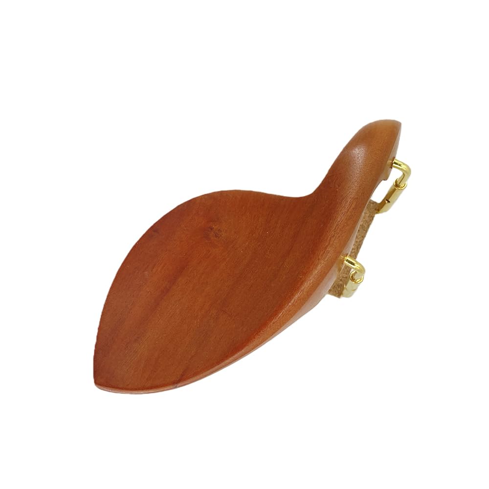 Violin Chinrest 4/4 Full size wood Chin Rest Clamp Fiddle Violin Standard Bracket, Hypoallergenic Wood Rest,Surface Smooth (black2)