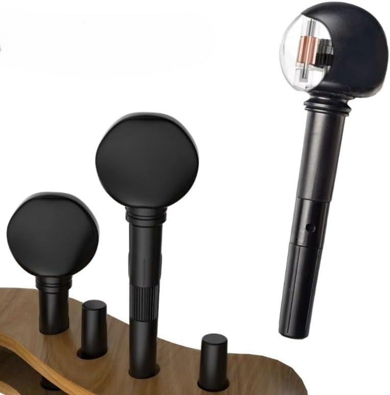 Geared Cello Peg Set Finetune Machine Heads for 4/4 & 3/4 Acoustic or Electric Cello – Smooth Tuning Pegs with Precision Gear Fit for Pegbox Installation, Stable Pitch Control, Luthier Upgrade Parts