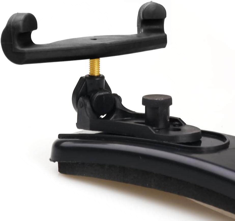 NANYI 4/4 Violin Shoulder Rest Collapsible Adjustable 3/4 Size Violin niversal Type Violin Parts soft Safety Easy to use, High strength sponge (Black) mute and rosin.