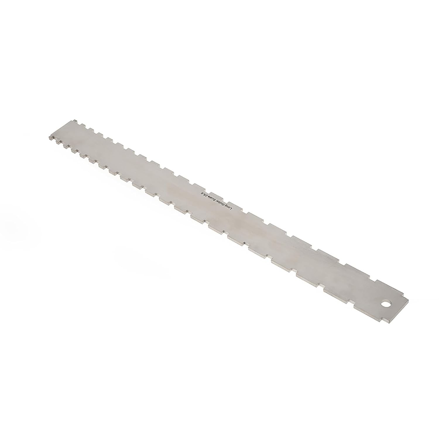 Guitar Neck Notched Straight Edge Ruler and String Action Height Gauge Set, Stainless Steel Fretboard Leveling Tool with Dual Scale for Fender 25.5" and 24.75", for Luthiers and