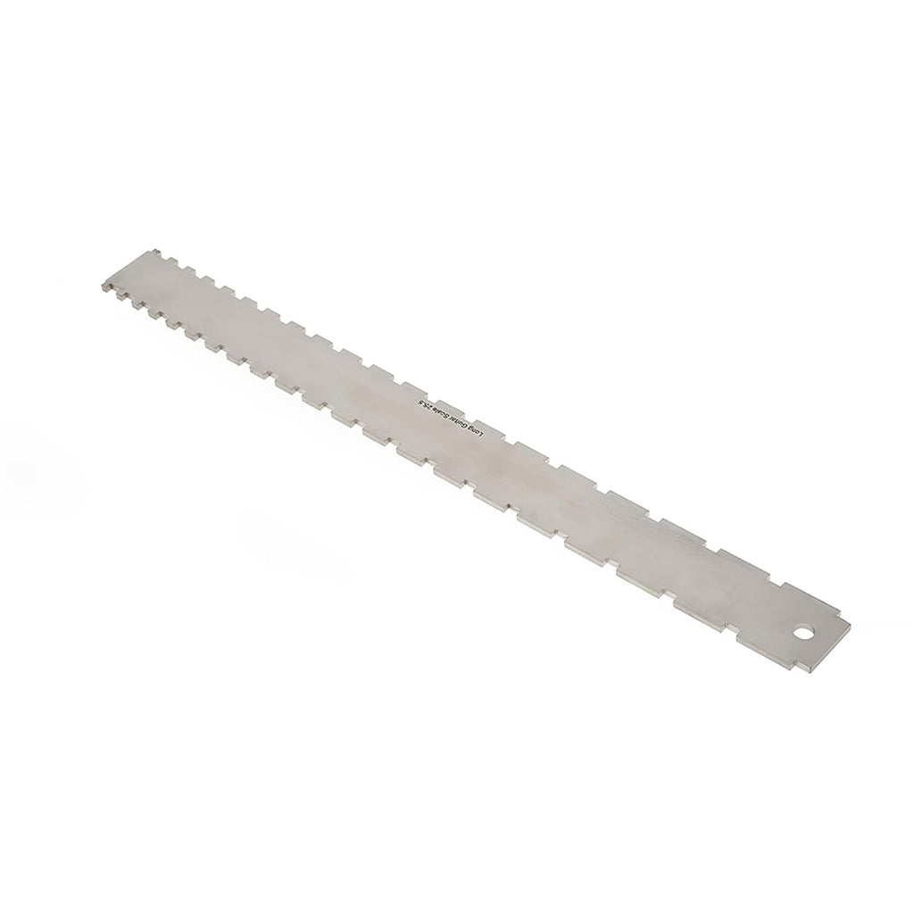 Guitar Neck Notched Straight Edge Ruler and String Action Height Gauge Set, Stainless Steel Fretboard Leveling Tool with Dual Scale for Fender 25.5" and 24.75", for Guitar Setup