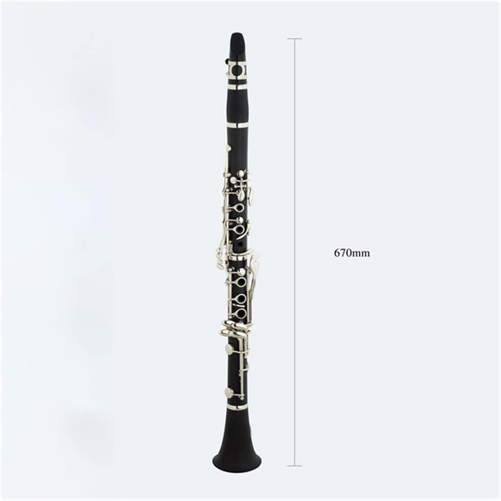 TSTS B-Flat Clarinet Nickel Plated for Beginners Adult Professional Playing Grades Clarinet for Beginner